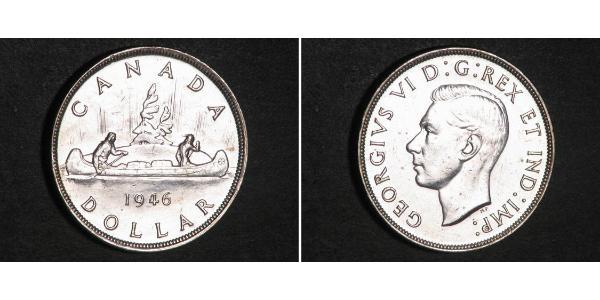 1 Dollaro Canada Argento Giorgio VI (1895-1952)