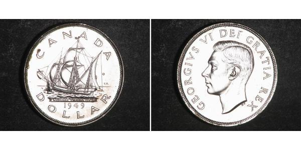 1 Dollaro Canada Argento Giorgio VI (1895-1952)