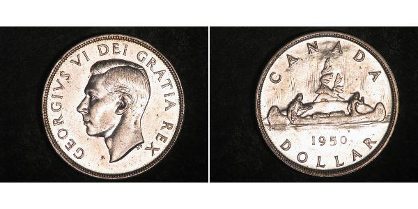 1 Dollaro Canada Argento Giorgio VI (1895-1952)