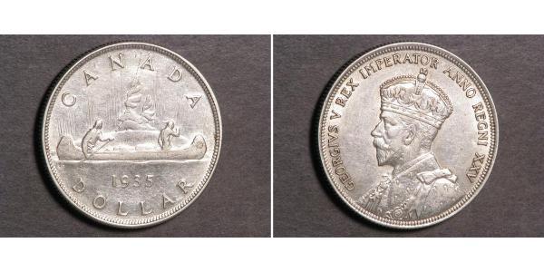 1 Dollaro Canada Argento Giorgio V (1865-1936)