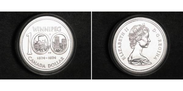 1 Dollaro Canada Argento Elisabetta II (1926-2022)