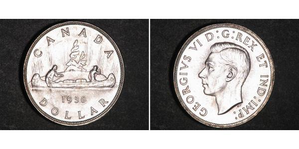 1 Dollaro Canada Argento Giorgio VI (1895-1952)