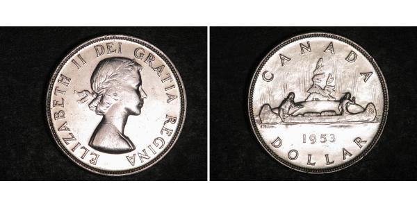 1 Dollaro Canada Argento Elisabetta II (1926-2022)