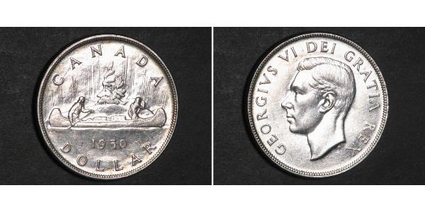1 Dollaro Canada Argento Giorgio VI (1895-1952)