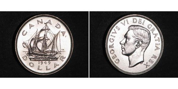 1 Dollaro Canada Argento Giorgio VI (1895-1952)
