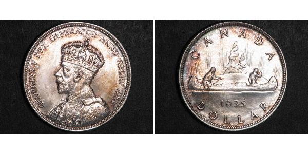 1 Dollaro Canada Argento Giorgio V (1865-1936)