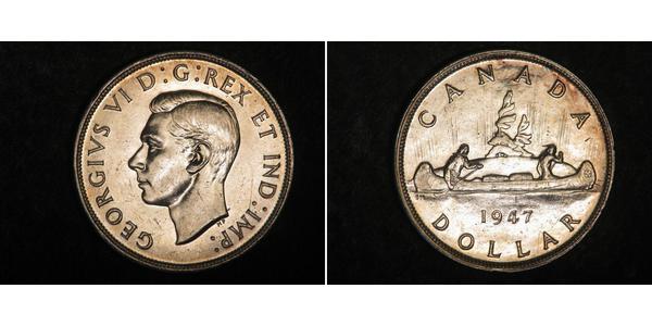 1 Dollaro Canada Argento Giorgio VI (1895-1952)