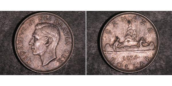 1 Dollaro Canada Argento Giorgio VI (1895-1952)