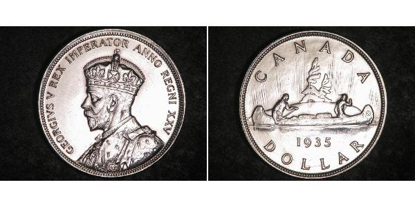1 Dollaro Canada Argento Giorgio V (1865-1936)