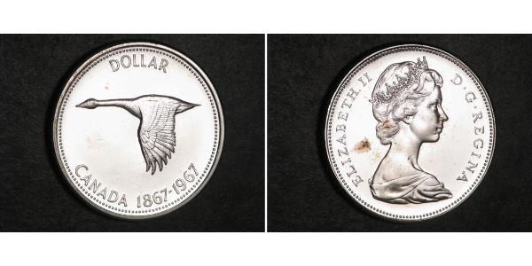 1 Dollaro Canada Argento Elisabetta II (1926-2022)