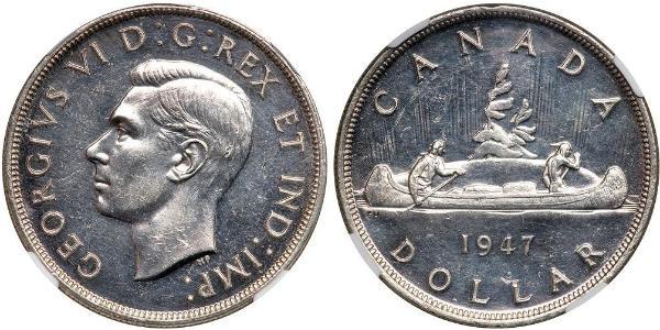 1 Dollaro Canada Argento Giorgio VI (1895-1952)