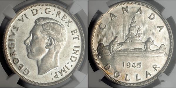 1 Dollaro Canada Argento Giorgio VI (1895-1952)
