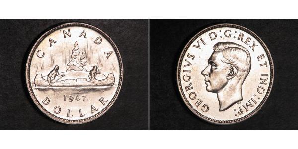 1 Dollaro Canada Argento Giorgio VI (1895-1952)