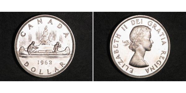 1 Dollaro Canada Argento Elisabetta II (1926-2022)