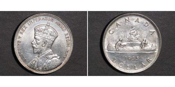 1 Dollaro Canada Argento Giorgio V (1865-1936)