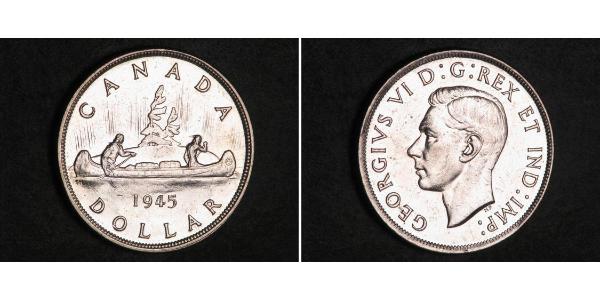 1 Dollaro Canada Argento Giorgio VI (1895-1952)