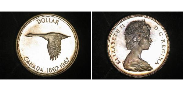 1 Dollaro Canada Argento Elisabetta II (1926-2022)