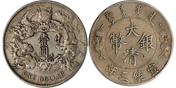 1 Dollaro Cina Argento 