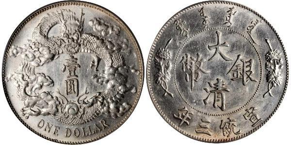 1 Dollaro Cina Argento 