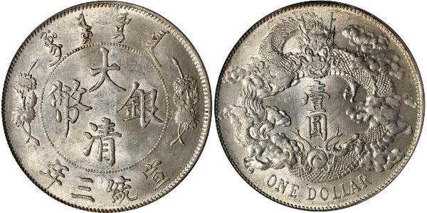 1 Dollaro Cina Argento 
