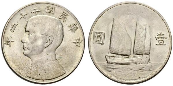 1 Dollaro Cina Argento 