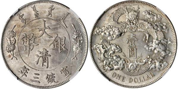 1 Dollaro Cina Argento 