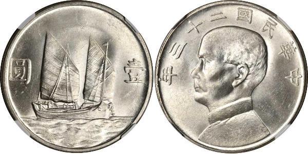 1 Dollaro Cina Argento 