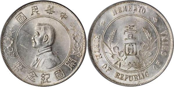 1 Dollaro Cina Argento 