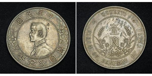 1 Dollaro Cina Argento 