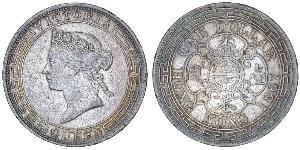 1 Dollaro Hong Kong Argento Edoardo VII (1841-1910)