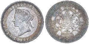 1 Dollaro Hong Kong Argento Edoardo VII (1841-1910)