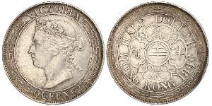 1 Dollaro Hong Kong Argento Edoardo VII (1841-1910)