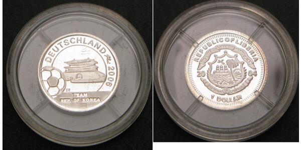 1 Dollaro Liberia Argento 