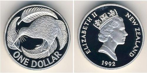 1 Dollaro Nuova Zelanda Argento 