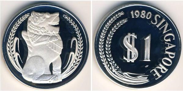 1 Dollaro Singapore Argento 
