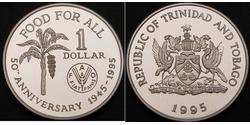 1 Dollaro Trinidad e Tobago Argento 