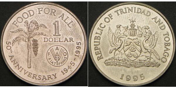 1 Dollaro Trinidad e Tobago Argento 