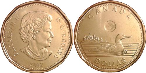 1 Dollaro Canada Ottone Elisabetta II (1926-2022)