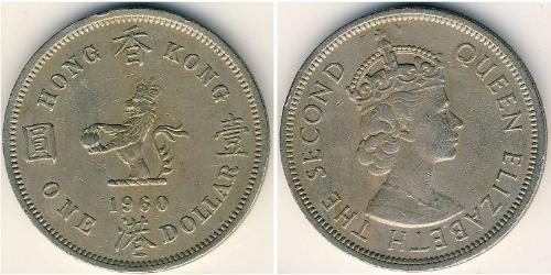 1 Dollaro Hong Kong Rame/Nichel 