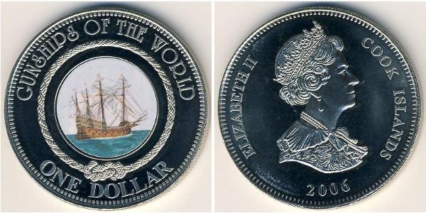 1 Dollaro Isole Cook Rame/Nichel Elisabetta II (1926-2022)