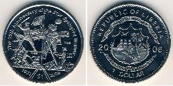 1 Dollaro Liberia Rame/Nichel 