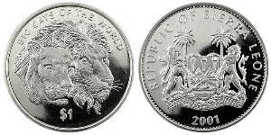1 Dollaro Sierra Leone Rame/Nichel 