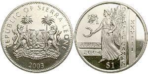 1 Dollaro Sierra Leone Rame/Nichel 