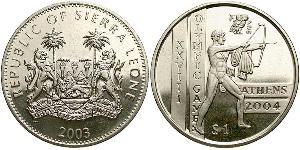 1 Dollaro Sierra Leone Rame/Nichel 