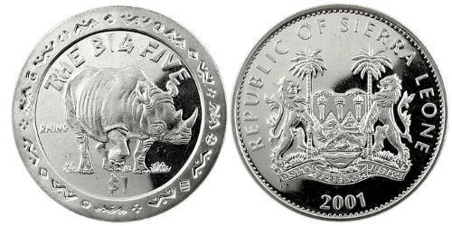 1 Dollaro Sierra Leone Rame/Nichel 