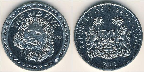 1 Dollaro Sierra Leone Rame/Nichel 