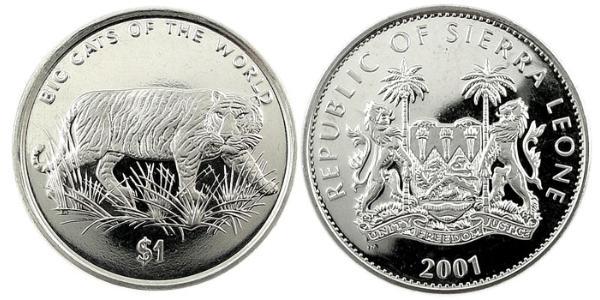 1 Dollaro Sierra Leone Rame/Nichel 
