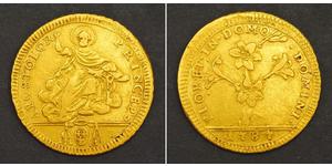 1 Doppia Papal States (752-1870) Gold Pope Pius VI ( 1717-1799)