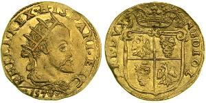 1 Doppia Italian city-states Oro Felipe II de España (1527-1598)