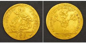 1 Doppia Папская область (752-1870) Золото Пий VI ( 1717-1799)
